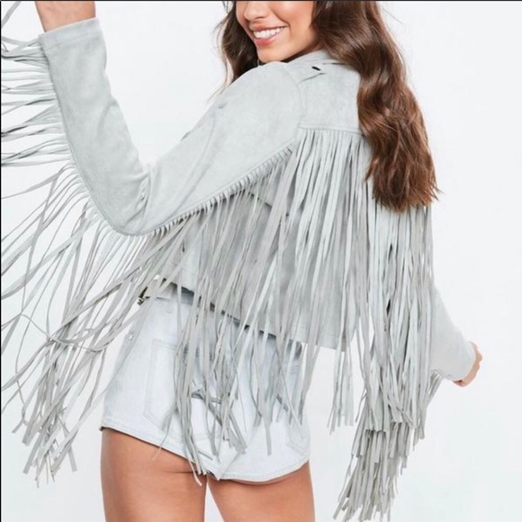 missguided tassel jacket